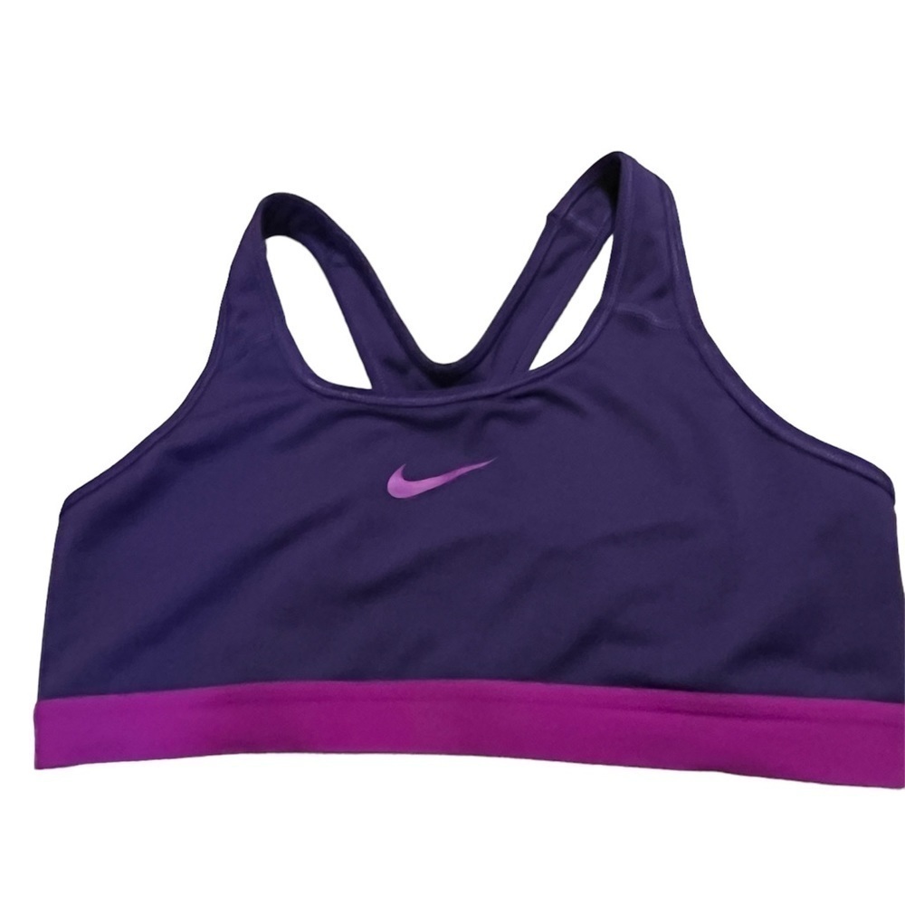 Nike Rasor Back Purple Sports Bra Sz Large